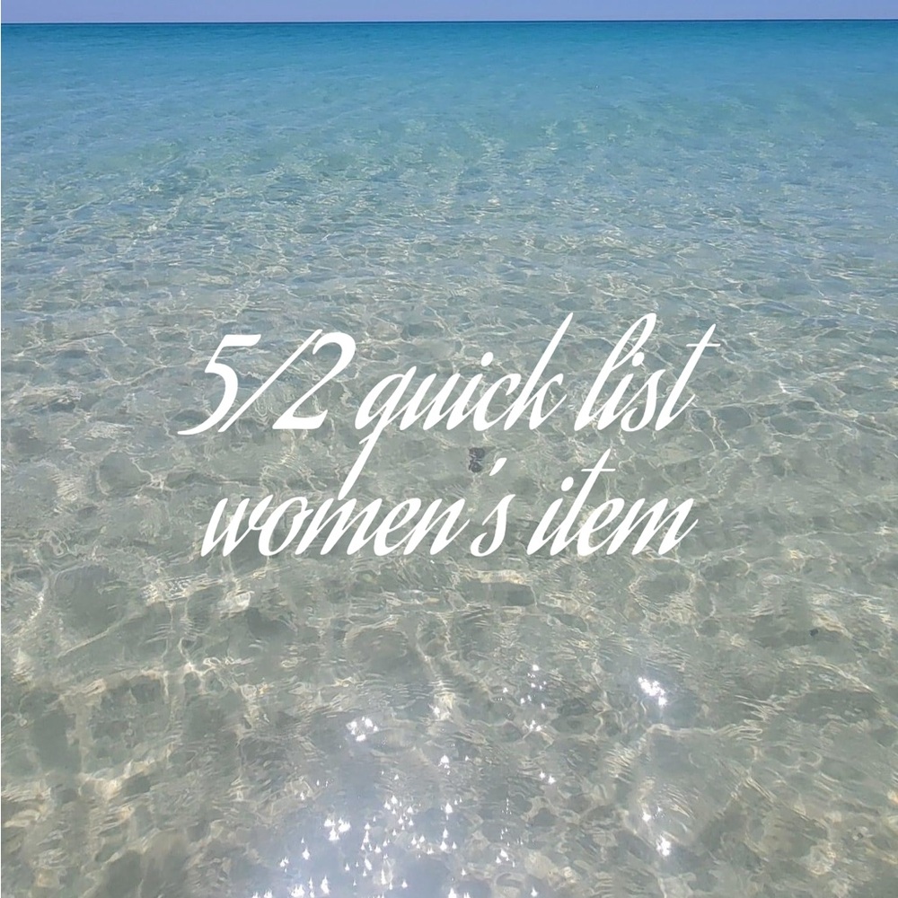 Quick list women’s 5/2 live auction listing